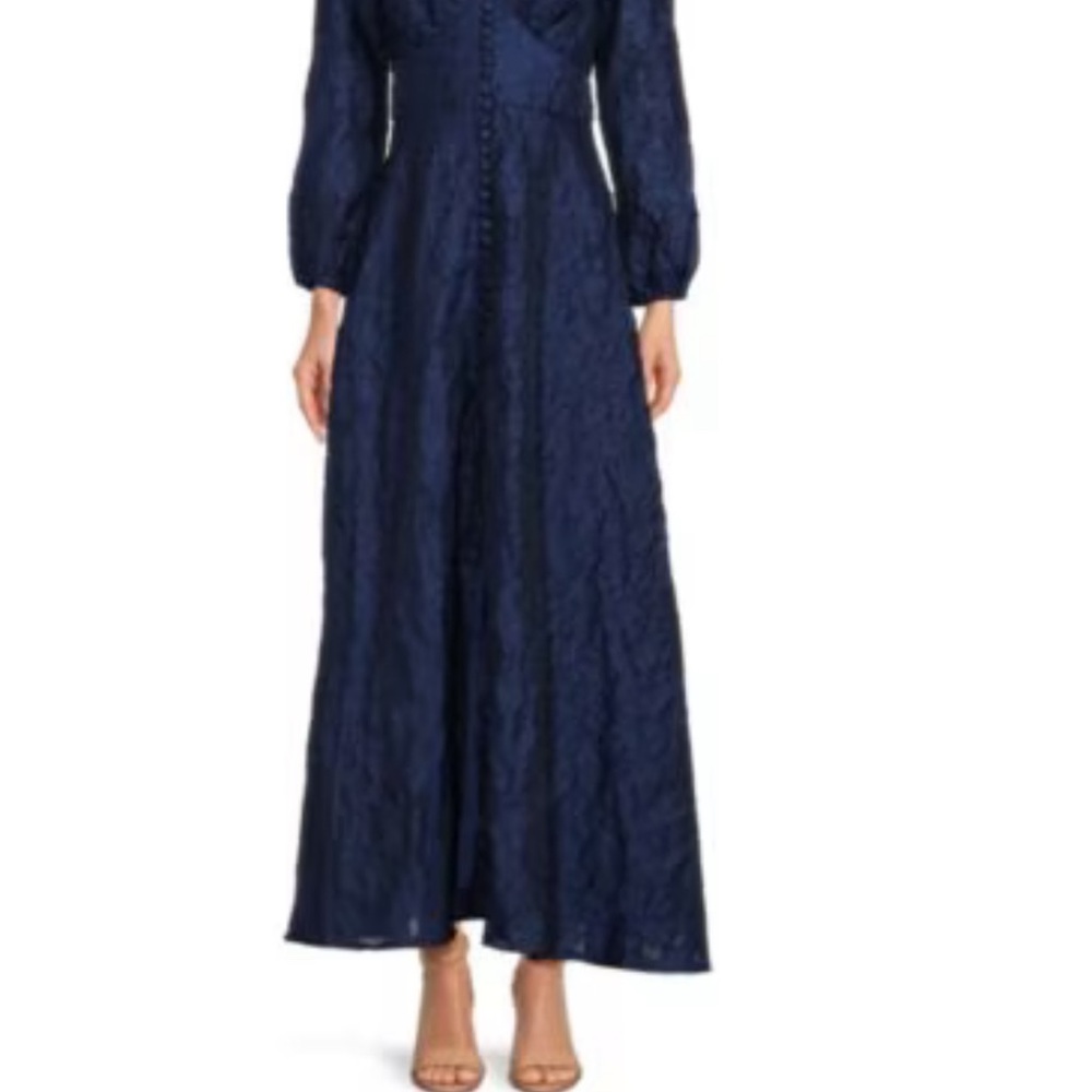 Elegant Navy Blue Maxi Dress